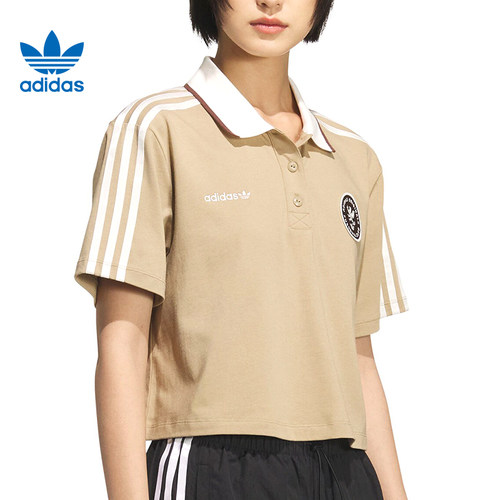 adidas阿迪达斯三叶草女子运动休闲短袖T恤KH1186