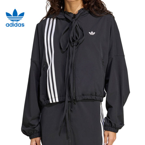 adidas阿迪达斯三叶草女子运动休闲夹克外套JX2698