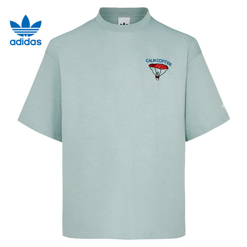 adidas阿迪达斯三叶草男子运动休闲短袖T恤KY5738