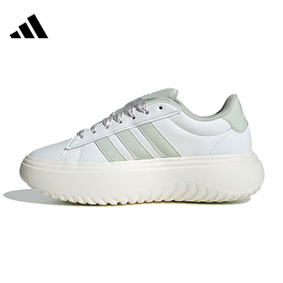 adidas阿迪达斯女鞋GRAND COURT PLATFORM运动鞋休闲鞋JR0705