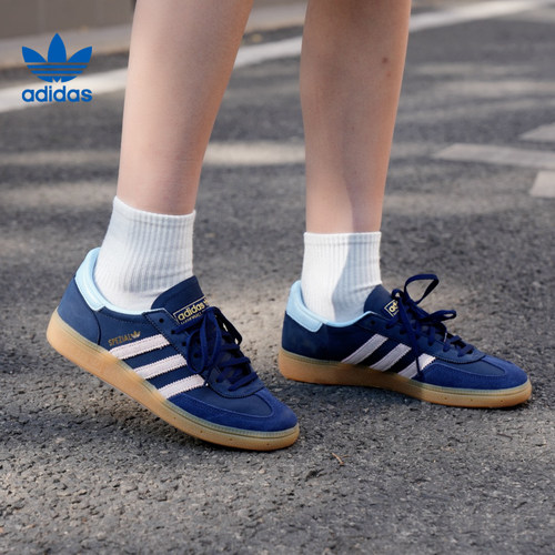 adidas阿迪达斯三叶草女鞋HANDBALL运动鞋休闲鞋JR0851