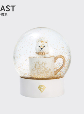 野兽派柴猫双全水晶球