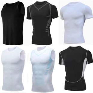 备无袖 跑步速干衣晨跑篮球房训练装 紧身衣 男夏季 健身衣服运动套装