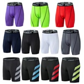 运动紧身短裤 男 田径训练游泳裤 速干透气弹力跑步健身裤 篮球打底裤