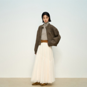 张小某白色网纱半身裙女秋冬新款 高腰显瘦拼接a字半裙长裙子Q0911