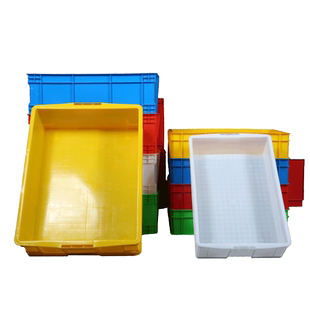 塑料周转箱长方形465加厚带盖周转筐物流箱周转箱水产养龟收纳箱