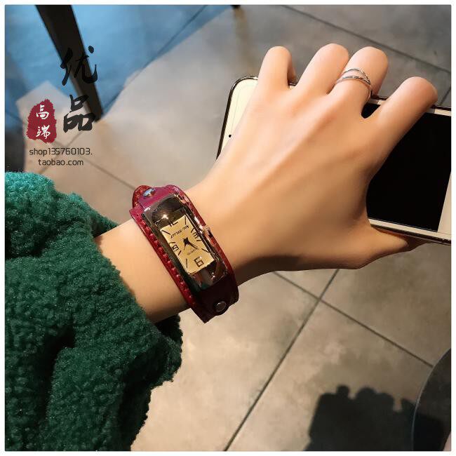 2019秋春欧洲站新品进口意大利牛皮复古时尚情侣男女石英表腕表