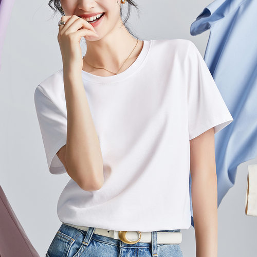 丝光棉t恤女高品质2026新款宽松