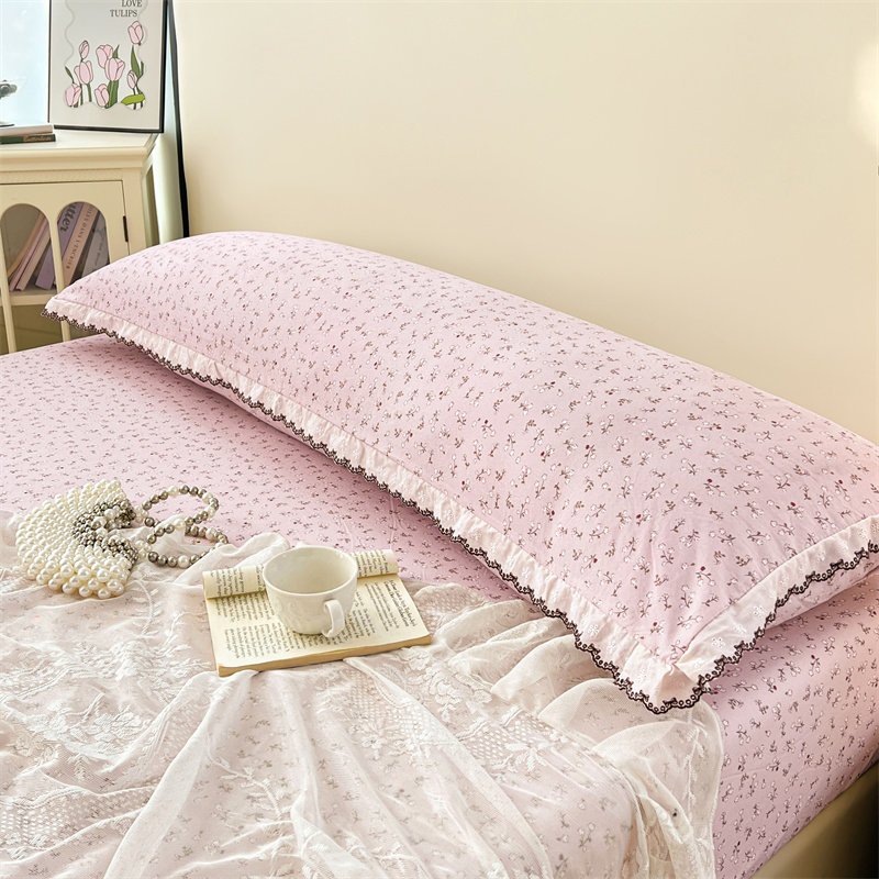新款A类云朵棉蕾丝花边枕套宿舍情侣双人加长枕芯内胆套-双人枕套,床上用品,枕套,淘宝优惠券,粉丝福利购,淘宝优惠卷