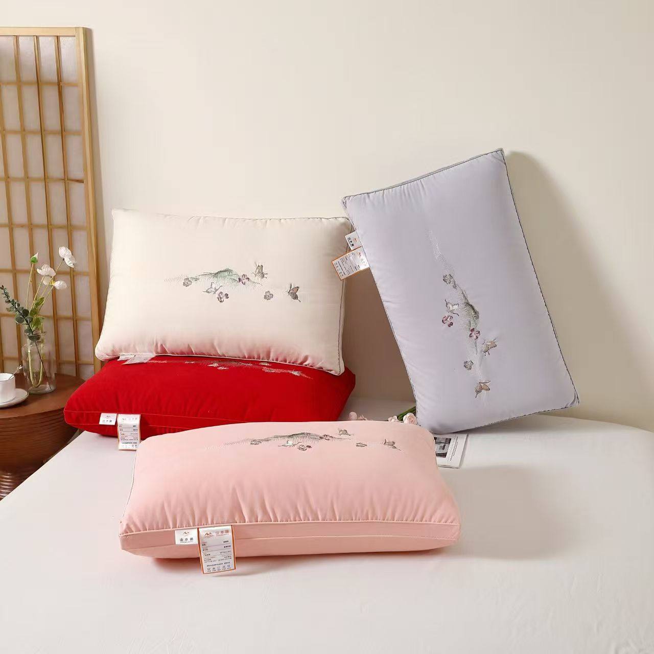 新款山水画热熔枕头枕芯家用护颈椎助睡眠酒店成人枕芯学生枕头芯,床上用品,枕头/枕芯,淘宝优惠券,粉丝福利购,淘宝优惠卷