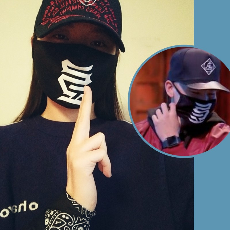 这就是街舞jawn ha何展成同款KINJAZ忍者嘻哈口罩防尘透气男女潮