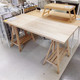 宜家书桌电脑桌莫惠特米特巴赫实木办公桌工作台IKEA家用北欧风简