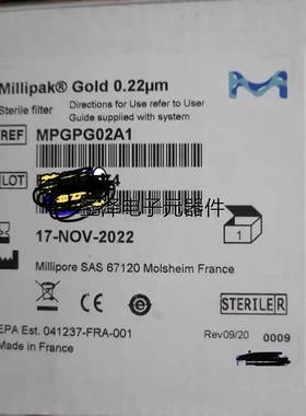 Millipore密理博除菌过滤器MPGP02001 MPGP002A1 MPGP04001 全新