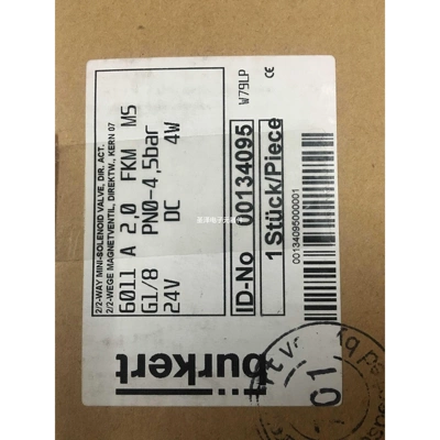 现货宝德burkert电磁阀00134095宝帝6011A全新原装真品当天发货议