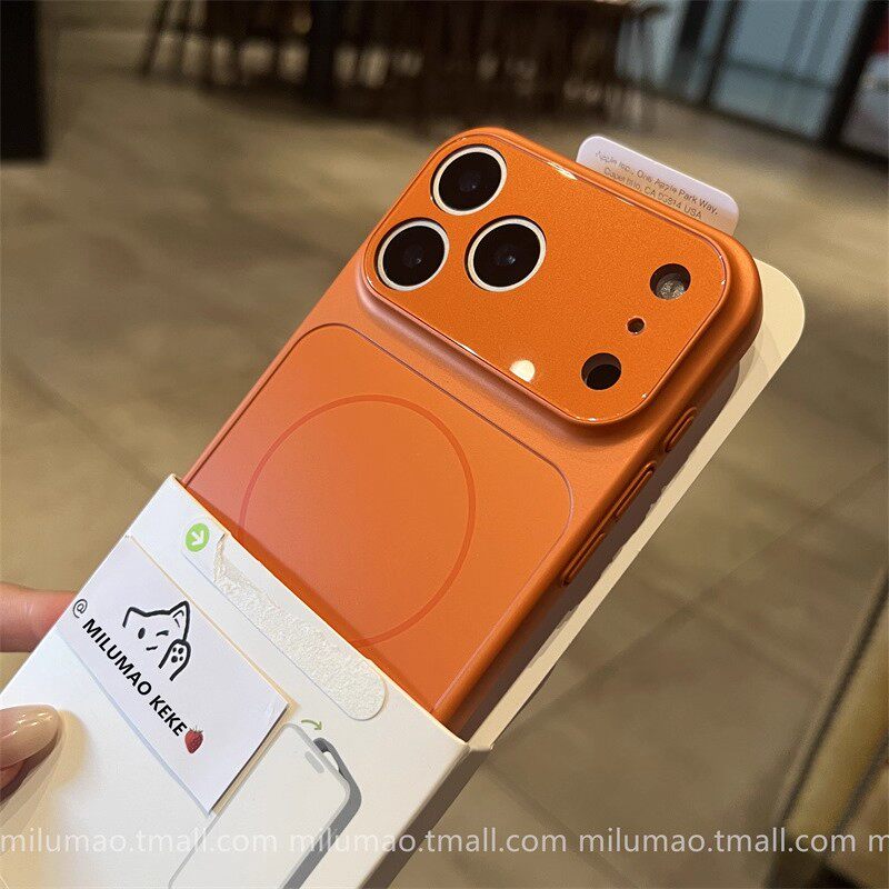 秒变17适用苹果16promax手机壳iphone15星宇橙12磁吸14自带镜头膜13全包Air高级感11小众16渐变plus硅胶防摔