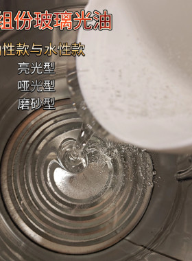 水性玻璃哑光烤漆单组份罩光清油