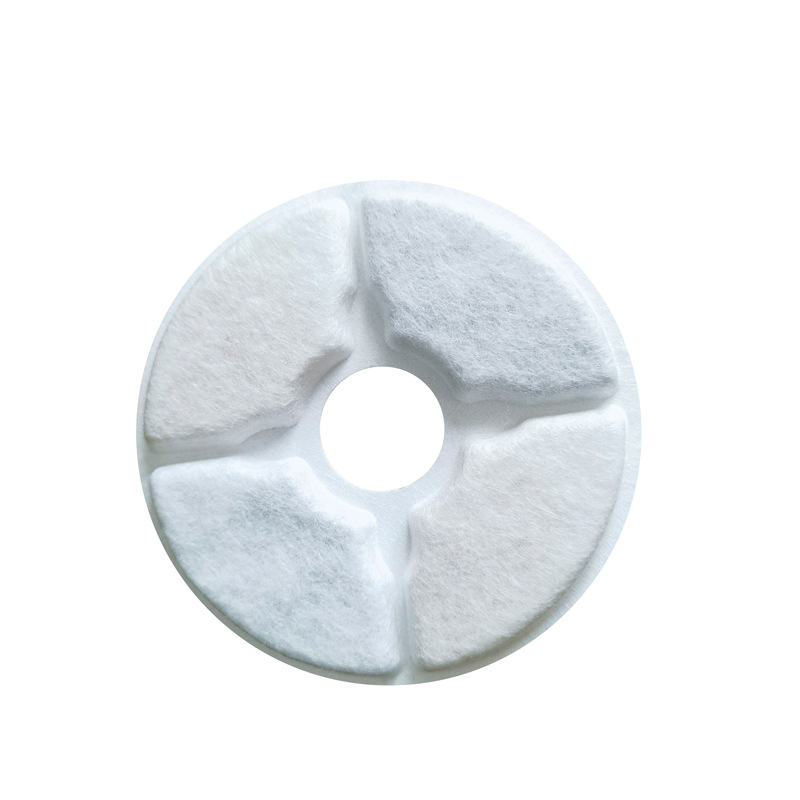 通用圆形宠物饮水机滤芯树脂活性炭猫咪饮水机过滤棉净化猫