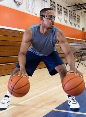 新款GOOUD正品 篮球防低头眼镜 控球传球训练器材 黑色轻便易佩戴