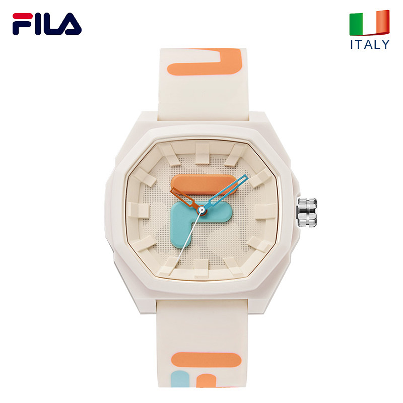 FILA斐乐手表2021新款情侣运动防水老爹腕表男女夏季果冻手表6105