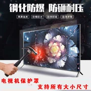 55 inch TV bảo vệ màn hình kính cường lực chống mite bảo vệ kê 65 trẻ em Hisense Skyworth TCL43 - Bảo vệ bụi