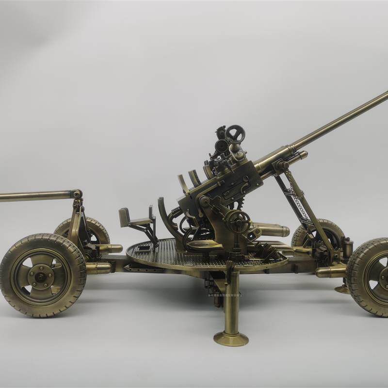 70周年纪念37高炮模型65式双37毫米高射炮成品合金模型1:18