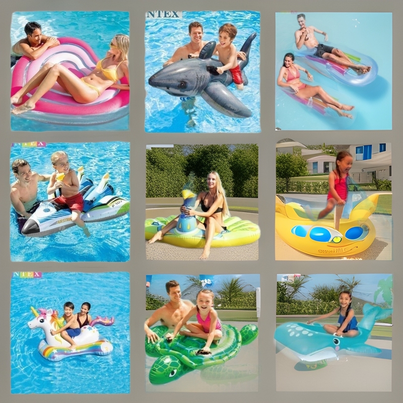 火烈鸟游泳圈充气坐骑独角兽