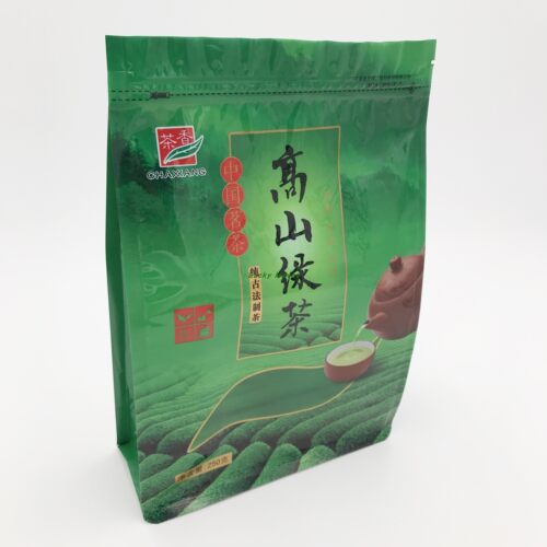 定做高山绿茶站立平底折边风琴塑料袋PP/VMPET/CPP镀铝易撕拉链