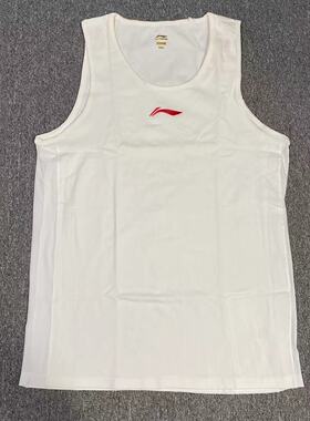 李宁CBA赞助男子篮球夏季大码休闲运动背心棉质男装加肥加大