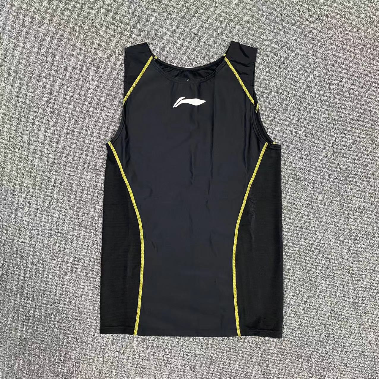 李宁CBA赞助男子篮球大码紧身运动背心T恤短裤加大加肥款5X6X 027