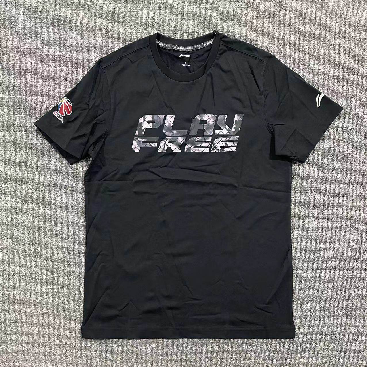 李宁短袖男CBA短袖T恤加大加肥