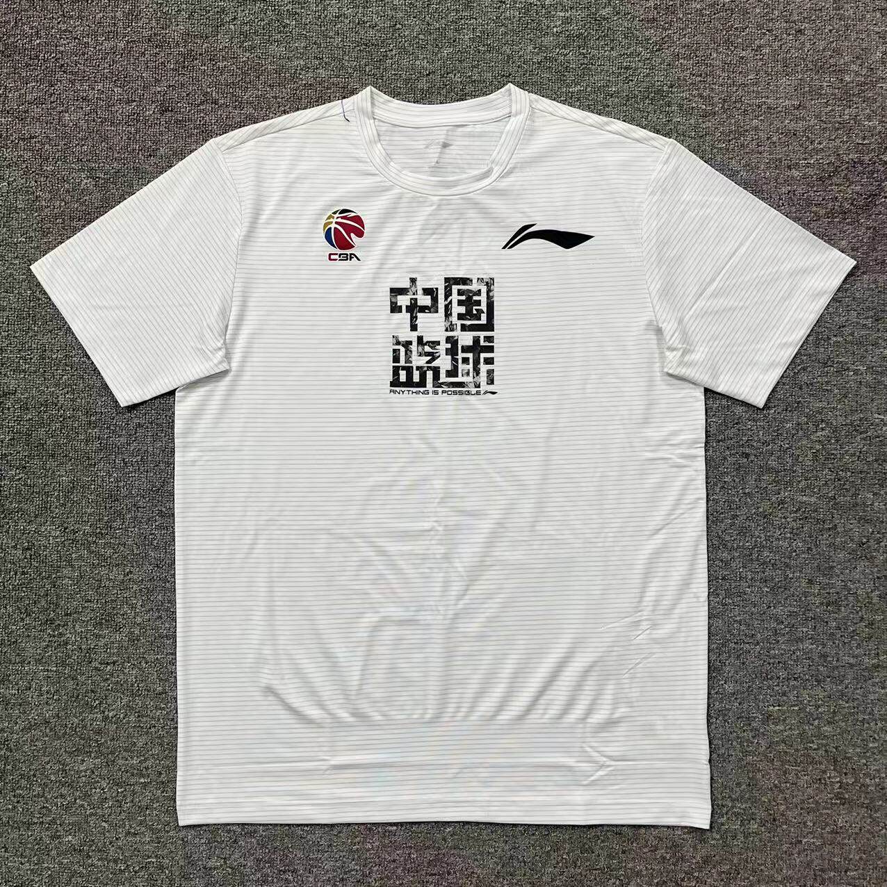 李宁短袖男CBA短袖赞助款图片