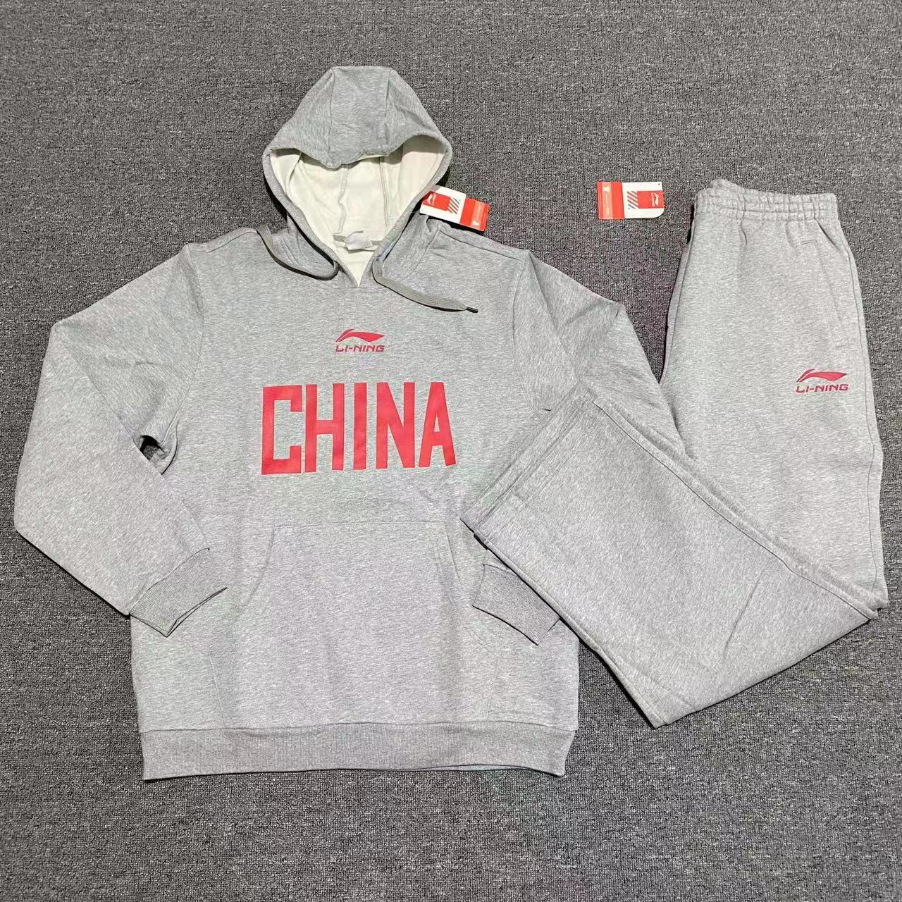 李宁男篮球国家队卫衣卫裤CBA