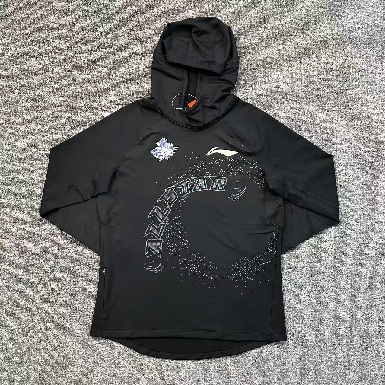 李宁篮球男连帽全明星长袖T恤