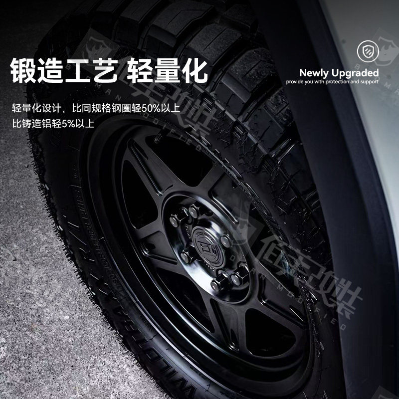 天涯越野锻造轮毂适用24/25款丰田普拉多改装新霸道LC250国产18寸