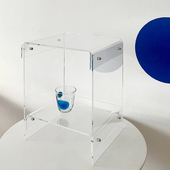 亚克力透明边几网红简约卧室床头柜北欧茶几沙发几ins轻奢置物架