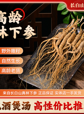 【自用款】东北长白山林下干参非野山参籽儿货老山参泡酒炖汤