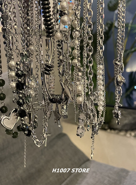 百搭嘻哈风项链小众锁骨链高级感