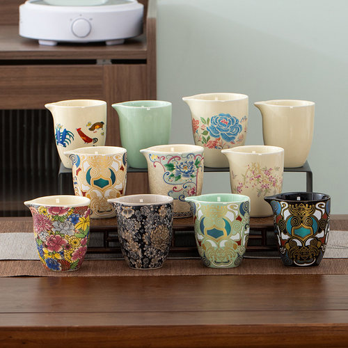 青瓷茶具陶瓷公道杯分茶器