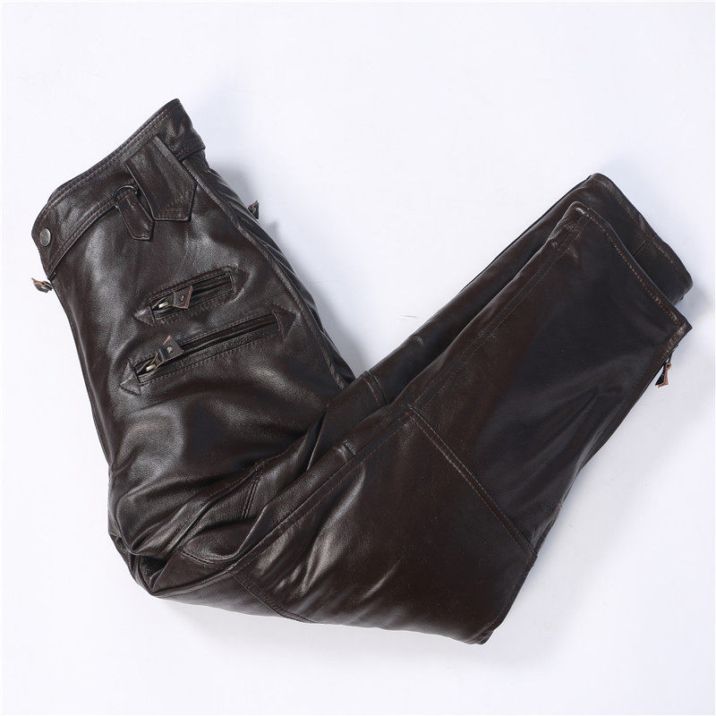 Pantalon cuir homme pantalons fuselés - Ref 1492675 Image 3