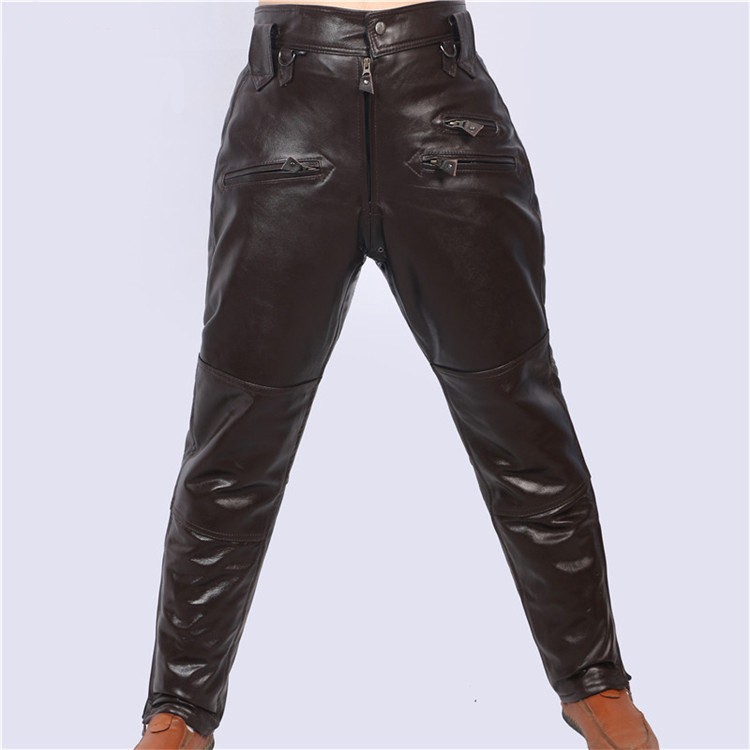 Pantalon cuir homme pantalons fuselés - Ref 1492675 Image 1