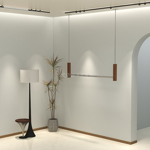 服装店展示架悬挂吊架女装店中古风挂衣架陈列吊顶货架不锈钢胡桃