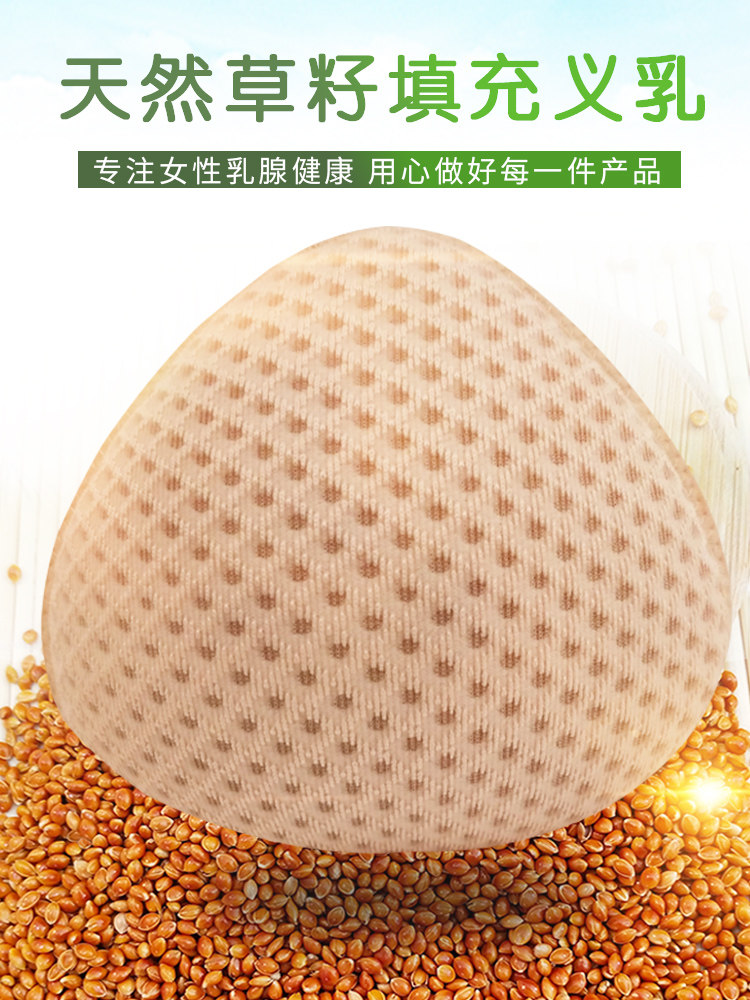 YIGUJIN/艺古今草籽义乳乳腺胸罩术后假胸女假乳房假体配文胸使用