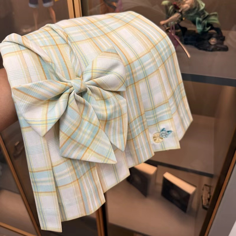 原创jk学生格裙百褶裙学院短裙