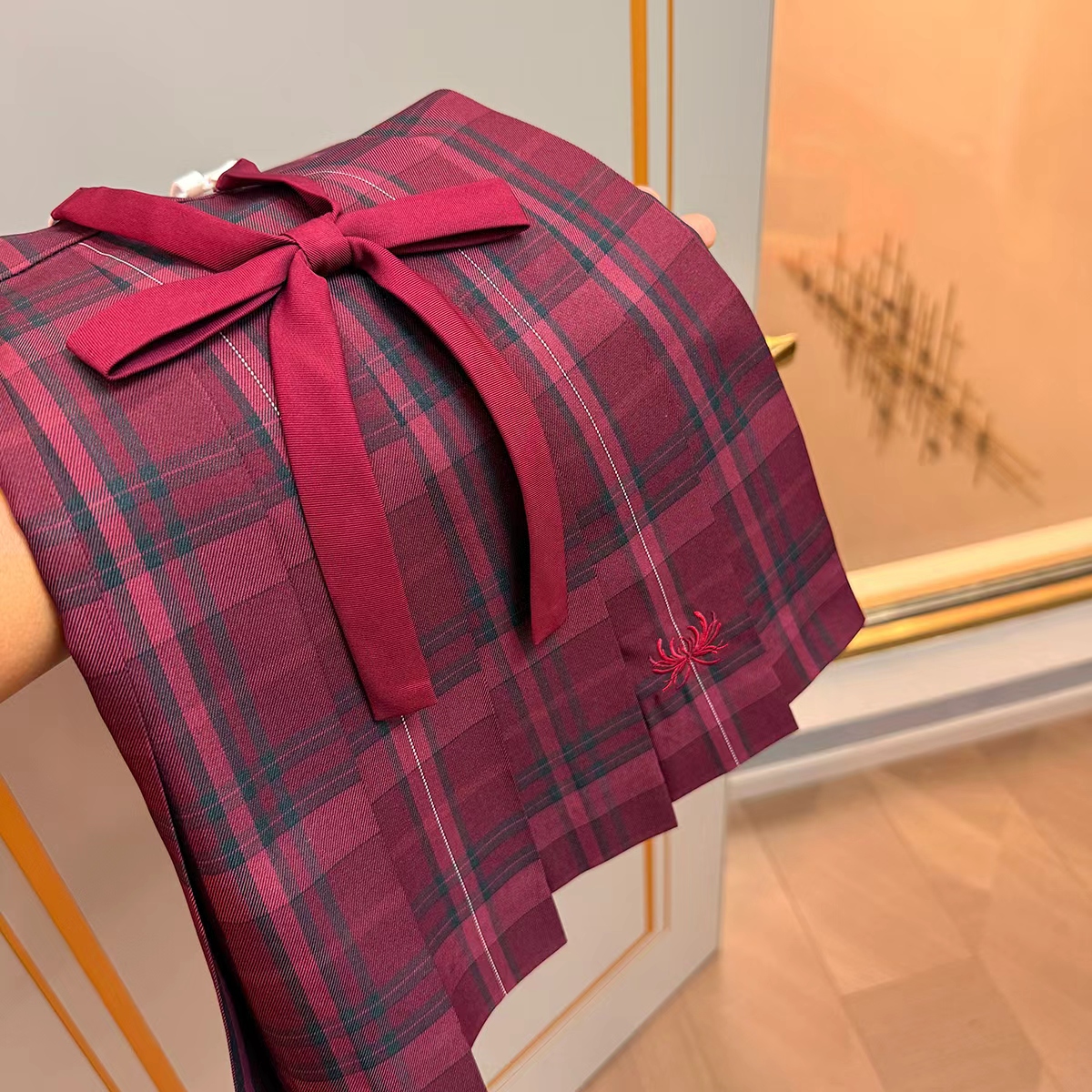 原创jk学生格裙百褶裙学院短裙