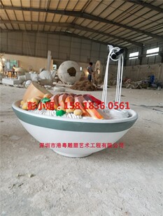 厂家热销台湾仿真车仔面碗模型定做玻璃钢食物食品展示道具
