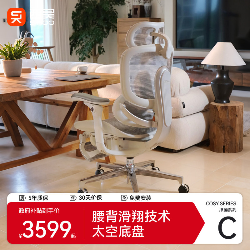 西昊C500二代人体工学椅电脑椅舒适久坐电竞老板办公椅书房靠背椅