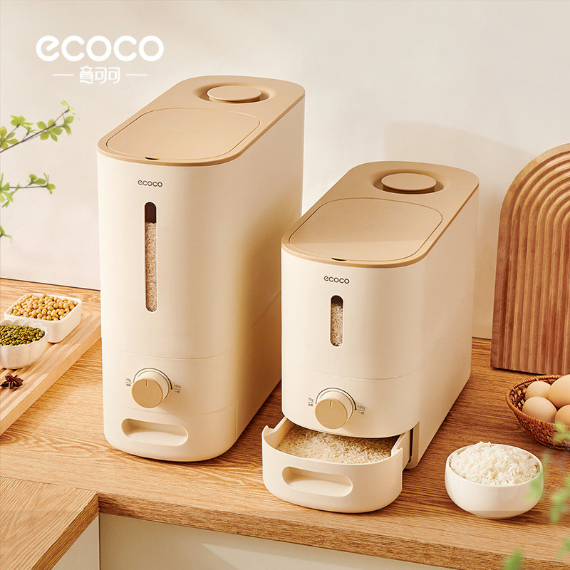 ecoco米桶新款定量取米防虫防潮图片