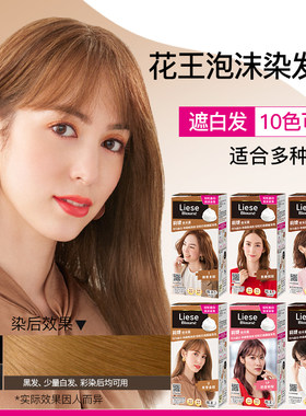 KAO花王莉婕泡沫染发剂盖白发