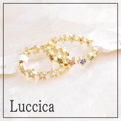 日本Luccica手饰Farbe满天星钻石星星尾戒兼关节戒日常女