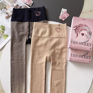 袜 连裤 妖精可可凤凰高透水光袜2025新款 黑透肤光腿神器打底裤